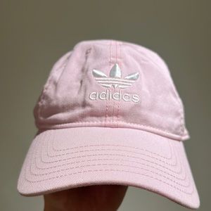 Pink adidas hat